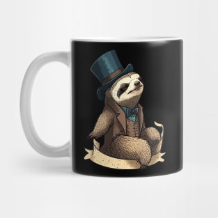 Sloth Funny Top Hat Mug